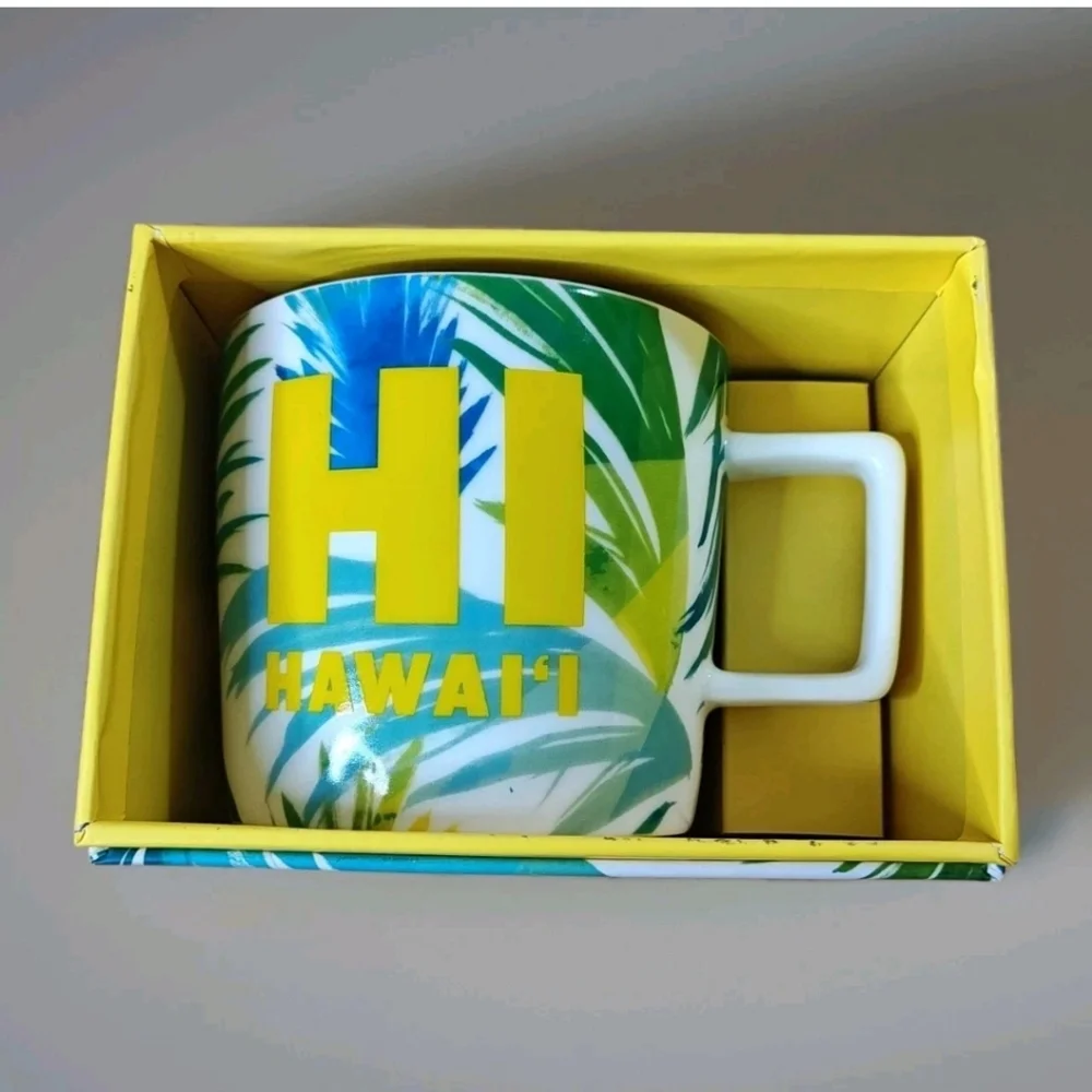 Starbucks 2016 Hawaii Collection Coffee Tea Ceramic Mug 14 oz Cup Giftable NOS
